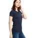 US Blanks US100 Women's Jersey T-Shirt in Navy blue