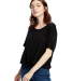 US Blanks US309 Modal Flowy Crop Top in Black
