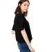 US Blanks US309 Modal Flowy Crop Top in Black