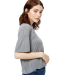 US Blanks US309 Modal Flowy Crop Top in Heather grey