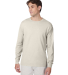5186 Hanes 6.1 oz. Ringspun Cotton Long-Sleeve Bee in Natural