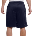 S162 Champion Logo Long Mesh Shorts with Pockets in Navy