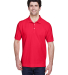 D100 Devon & Jones Men's Pima Pique Short-Sleeve P in Red