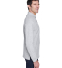 D110 Devon & Jones Men's Pima Pique Long-Sleeve Po in Grey heather
