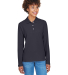 D110W Devon & Jones Ladies’ Pima Pique Long-Slee in Navy