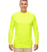 UltraClub 8622 Men's Cool & Dry Performance Long-S in Bright yellow