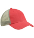 Big Accessories BA601 Washed Trucker Cap in Cosmo/ grey