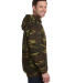 3969 Code V Camouflage Pullover Hooded Sweatshirt  in Green woodland