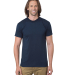 Bayside 1701 USA-Made 50/50 Short Sleeve T-Shirt in Navy