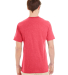 Jerzees 601MR Dri-Power Active Triblend T-Shirt in Fiery red heather