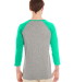 Jerzees 601RR Dri-Power Active Triblend Baseball R in Oxford/ mint heather