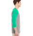 Jerzees 601RR Dri-Power Active Triblend Baseball R in Oxford/ mint heather
