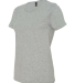 Anvil 880 Women's Lightweight Ringspun T-Shirt by  in Heather grey