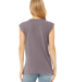 8804 Women's Flowy Muscle Tank with Rolled Cuffs in Storm
