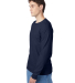 52 5596 Tagless Long Sleeve T-Shirt with a Pocket in Navy