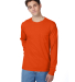 52 5596 Tagless Long Sleeve T-Shirt with a Pocket in Orange
