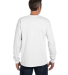 52 5596 Tagless Long Sleeve T-Shirt with a Pocket in White