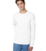 52 5596 Tagless Long Sleeve T-Shirt with a Pocket in White