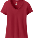 S04V Nano-T Women's V-Neck T-Shirt in Deep red