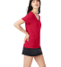 S04V Nano-T Women's V-Neck T-Shirt in Deep red