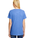 Hanes 42VT Women's V-Neck Triblend Tee with Fresh  in Royal triblend