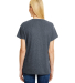 Hanes 42VT Women's V-Neck Triblend Tee with Fresh  in Slate triblend