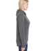 197 8431 Omega Stretch Terry Women's Snap Placket  in Charcoal triblend