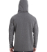 197 8435 Omega Stretch Terry Hooded Pullover in Charcoal triblend
