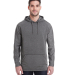 197 8435 Omega Stretch Terry Hooded Pullover in Charcoal triblend
