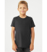 3413Y Bella + Canvas Youth Triblend Jersey Short S in Solid dark grey triblend