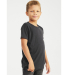 3413Y Bella + Canvas Youth Triblend Jersey Short S in Solid dark grey triblend