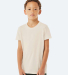 3413Y Bella + Canvas Youth Triblend Jersey Short S in Solid natural triblend