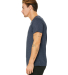 3014 Bella + Canvas Raw Neck Tee in Heather navy