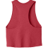 6682 Women's Racerback Cropped Tank in Heather red