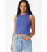 6682 Women's Racerback Cropped Tank in Heather true royal