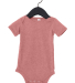 100B Bella + Canvas Baby Short Sleeve Onesie in Heather mauve