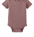 100B Bella + Canvas Baby Short Sleeve Onesie in Heather mauve