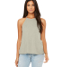 500 8809 Women's Flowy High Neck Tank in Heather stone