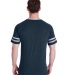 Jerzees 602MR Triblend Ringer Varsity T-Shirt in Indigo heather/ oxford