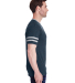 Jerzees 602MR Triblend Ringer Varsity T-Shirt in Indigo heather/ oxford
