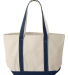Liberty Bags 8871 16 Ounce Cotton Canvas Tote in Natural/ navy