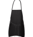 Liberty Bags 5505 Long Butcher Block Apron in Black