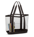 Liberty Bags 7009 Clear Boat Tote in Black