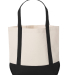 Liberty Bags 8867 Seaside Cotton Canvas Tote in Black