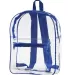 Liberty Bags 7010 Clear PVC Backpack ROYAL