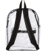 Liberty Bags 7010 Clear PVC Backpack in Black