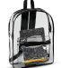 Liberty Bags 7010 Clear PVC Backpack in Black