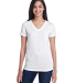 Threadfast Apparel 252RV Ladies' Invisible Stripe  in White invisible stripe
