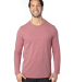 Threadfast Apparel 100LS Unisex Ultimate Long-Slee in Maroon heather