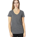 Threadfast Apparel 200RV Ladies' Ultimate V-Neck T in Charcoal
